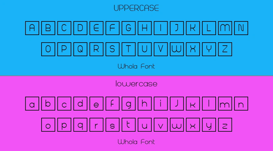 Whola Font Preview