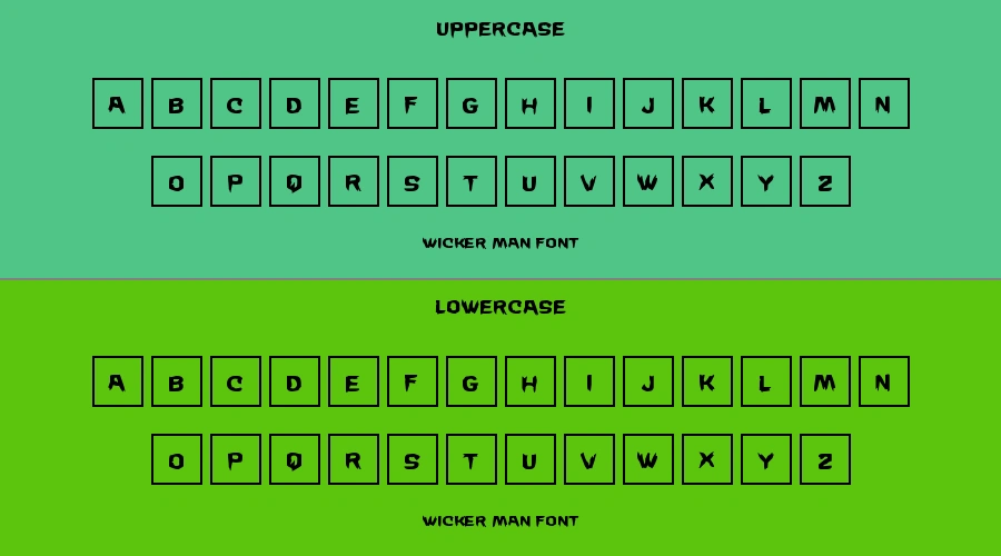 Wicker Man Font Preview