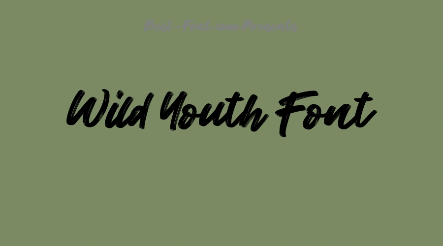 Wild Youth Font