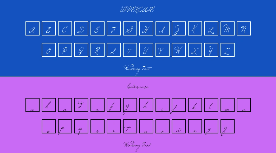 Windsong Font Preview