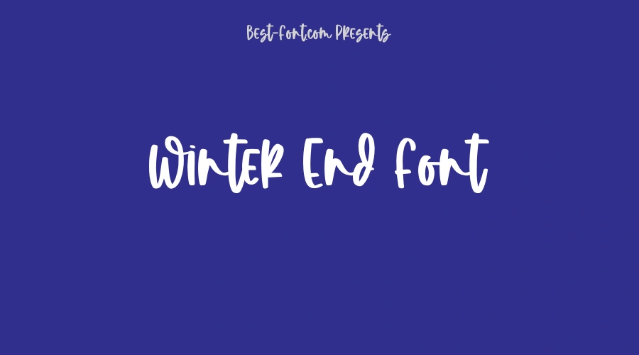 Winter End Font