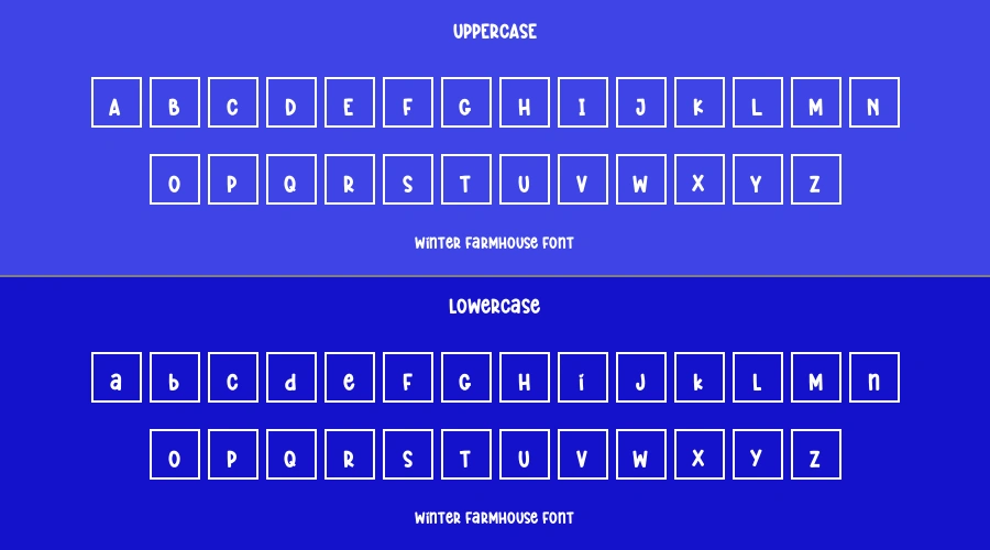 Winter Farmhouse Font Preview