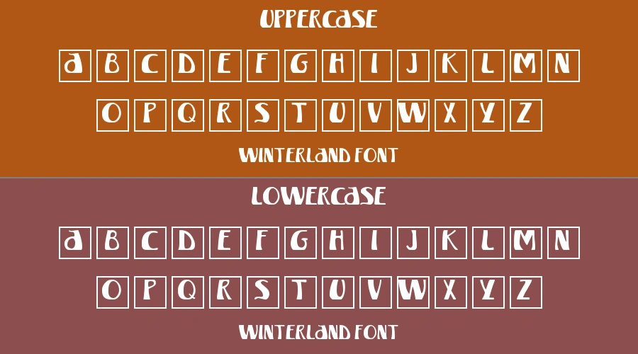 Winterland Font Preview