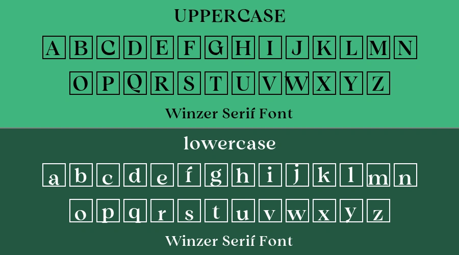 Winzer Serif Font Preview