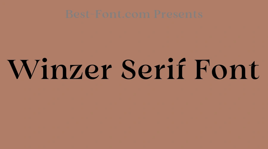 Winzer Serif Font