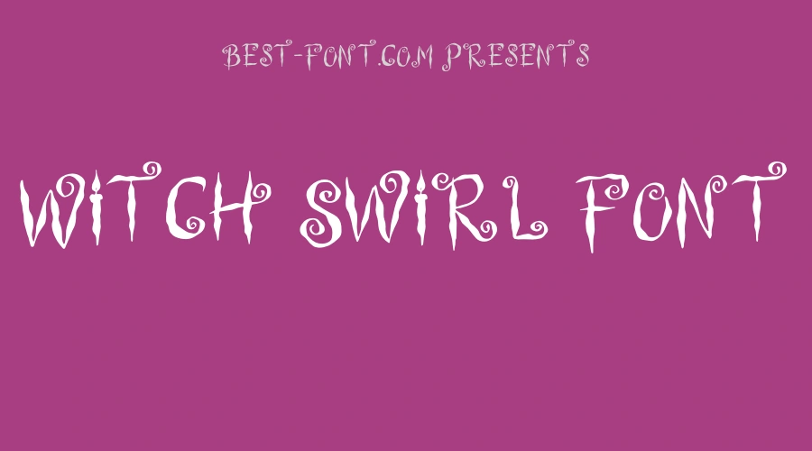 Witch Swirl Font