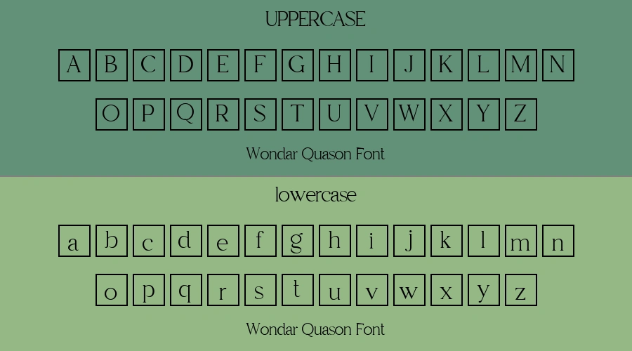 Wondar Quason Font Preview