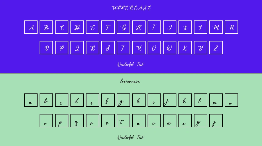Wonderful Font Preview