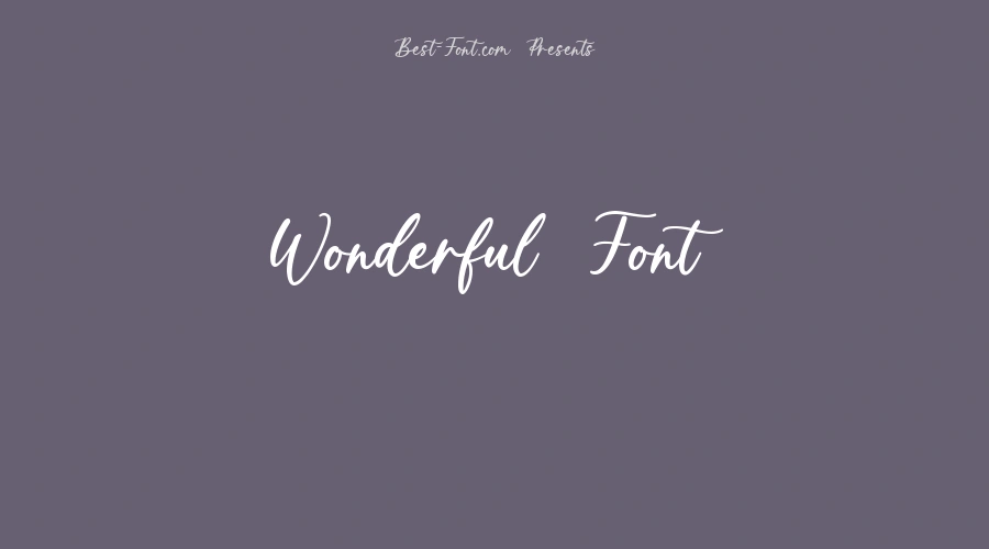 Wonderful Font