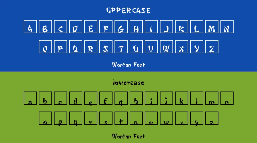 Wonton Font Preview