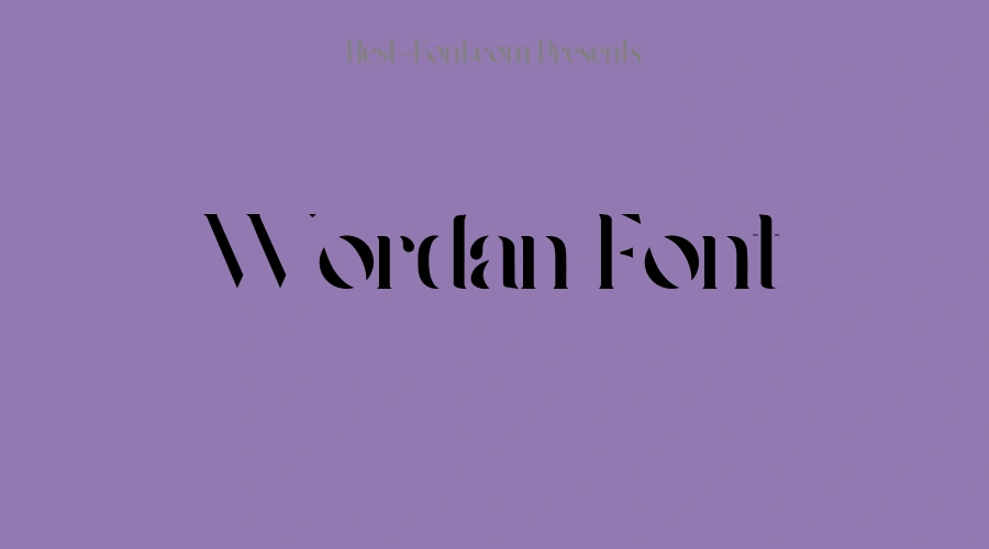 Wordan Font