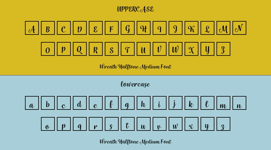 Wreath Halftone Medium Font Preview