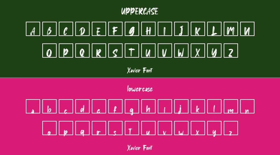Xavier Font Preview