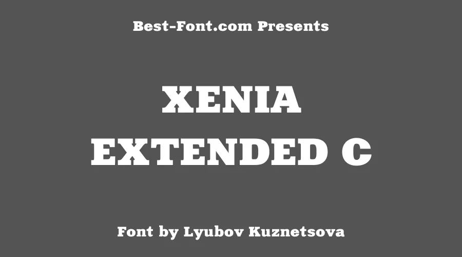 Xenia Extended C Font