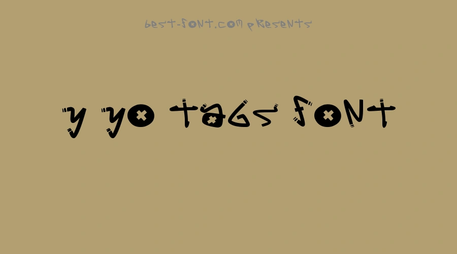 Y Yo Tags Font