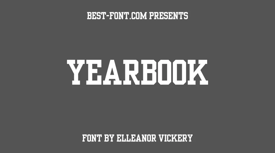 Yearbook Font