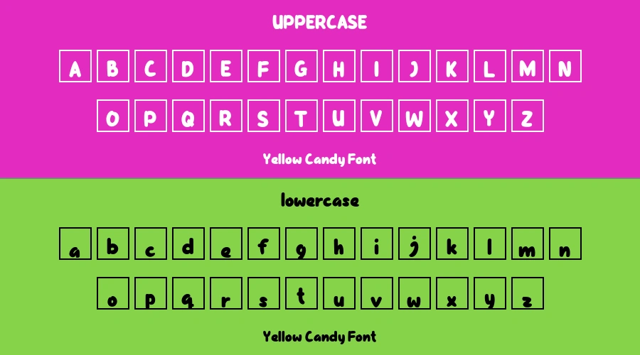 Yellow Candy Font Preview