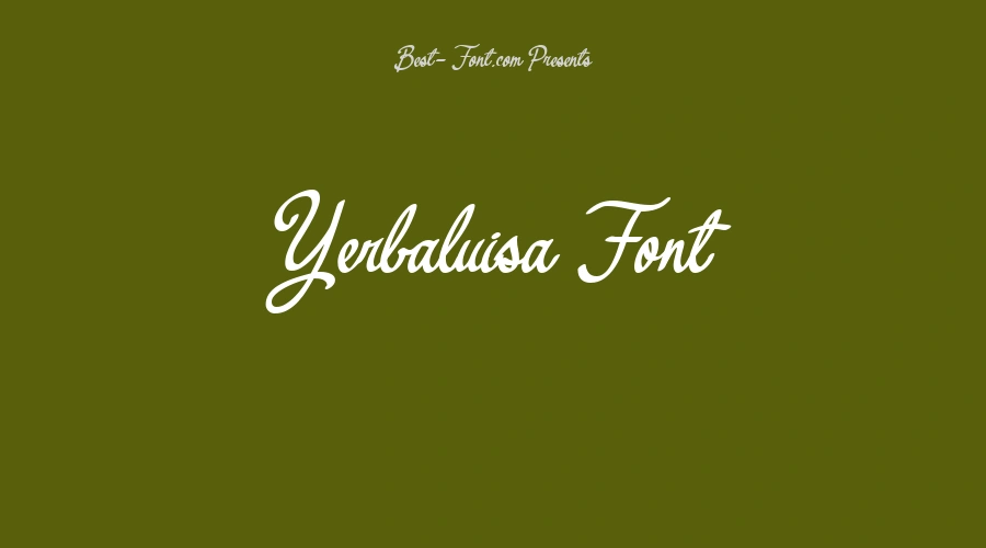Yerbaluisa Font