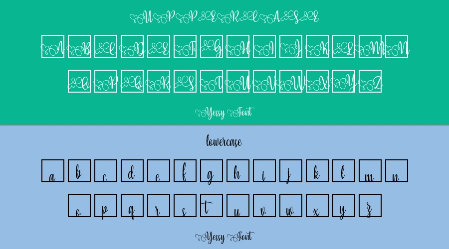 Yessy Font Preview