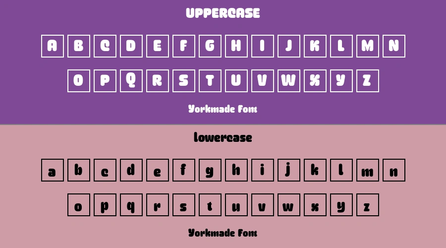 Yorkmade Font Preview