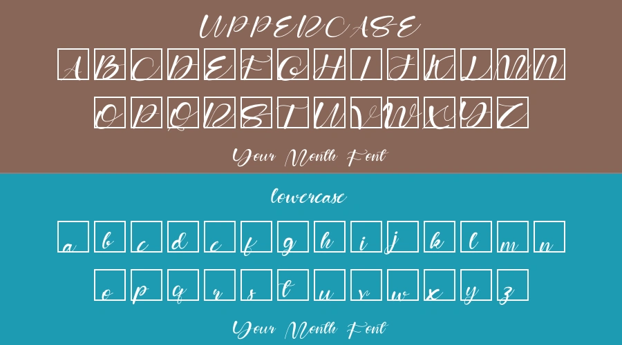 Your Month Font Preview