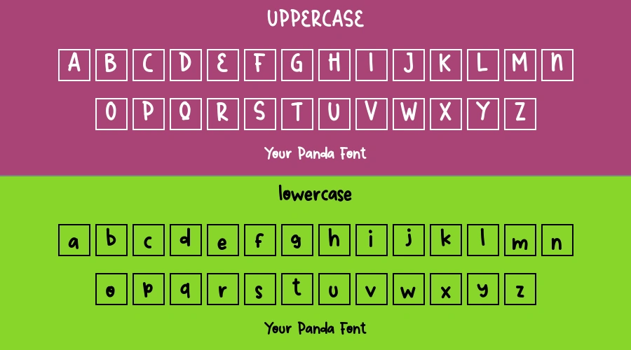 Your Panda Font Preview