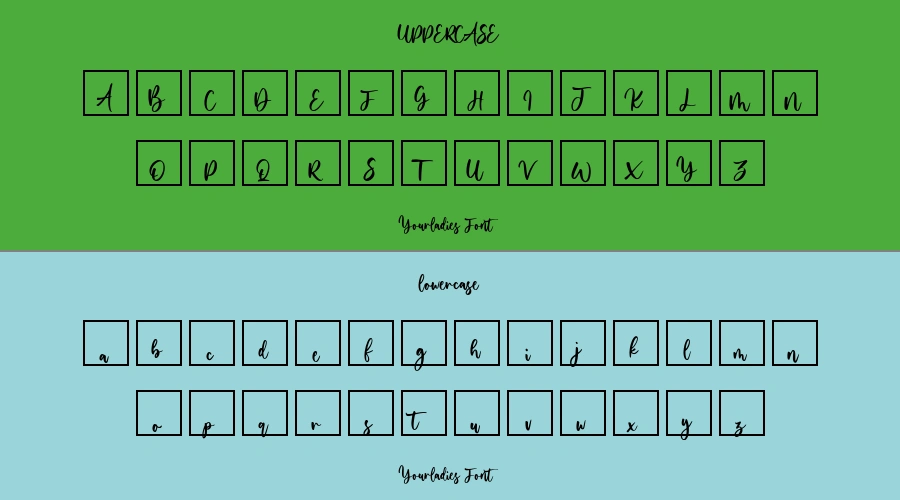 Yourladies Font Preview