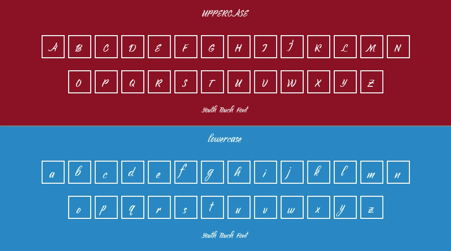 Youth Touch Font Preview