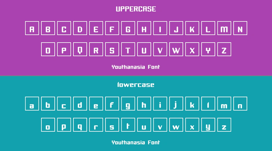 Youthanasia Font Preview
