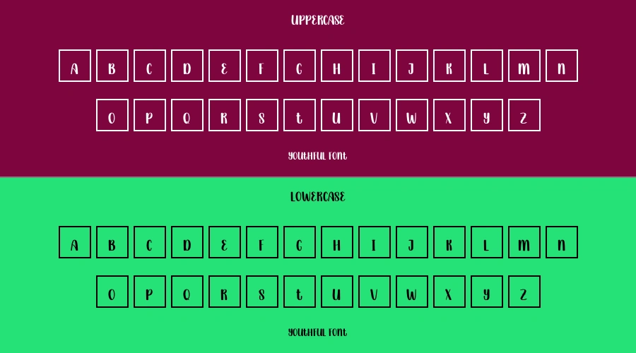 Youthful Font Preview