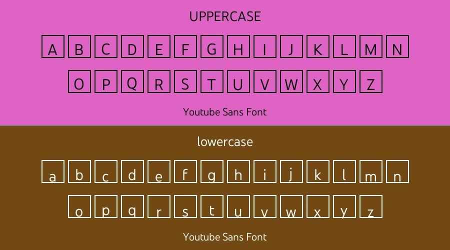 Youtube Sans Font Preview