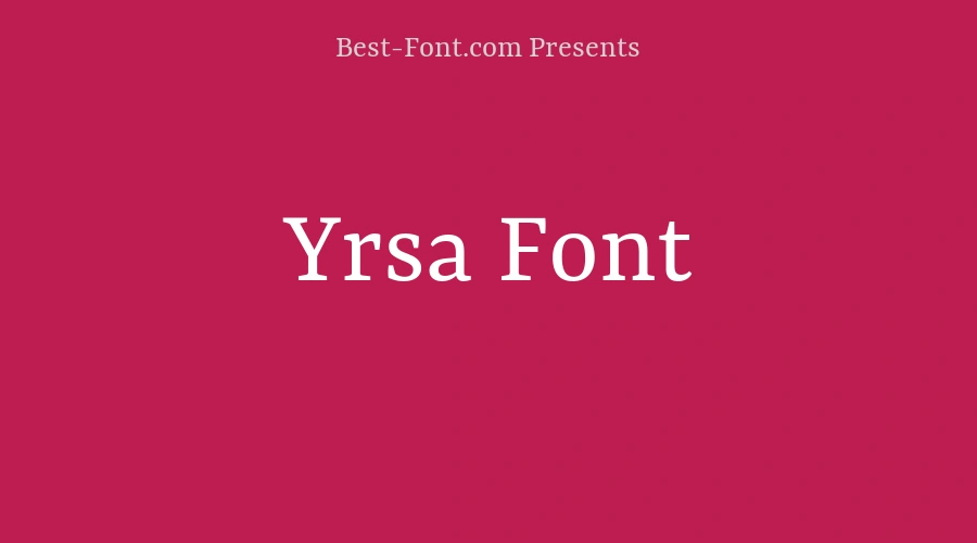 Yrsa Font