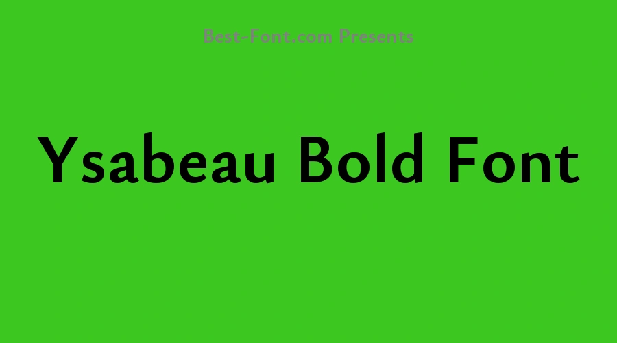Ysabeau Bold Font