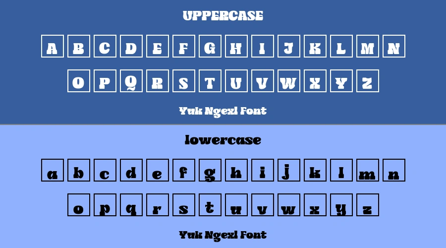 Yuk Ngexi Font Preview