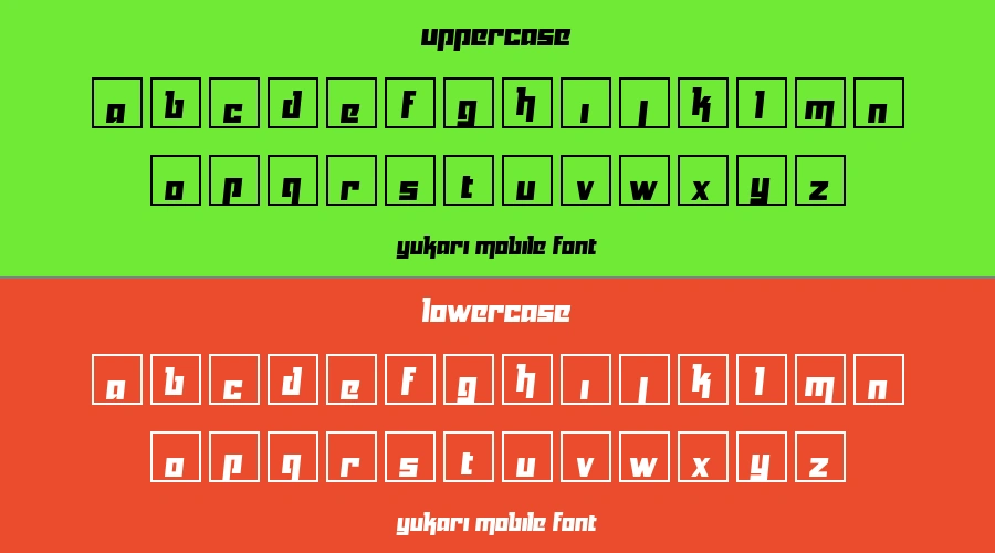 Yukari Mobile Font Preview