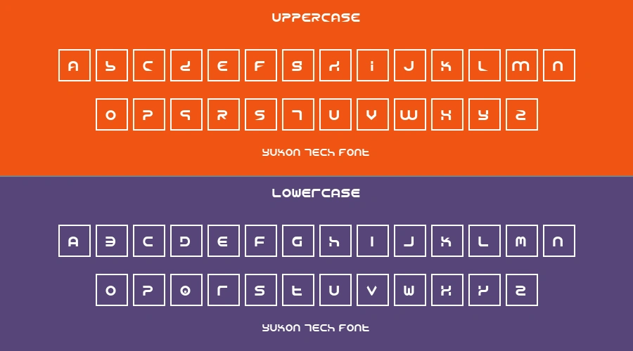 Yukon Tech Font Preview