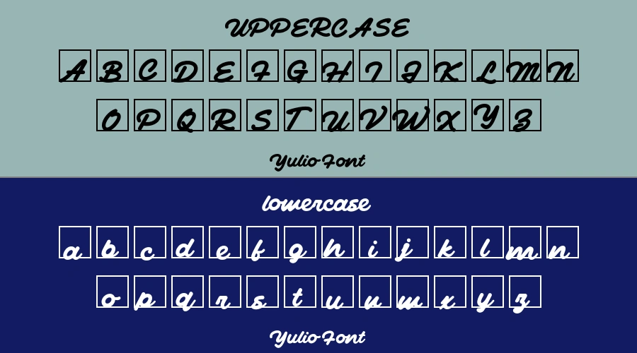 Yulio Font Preview