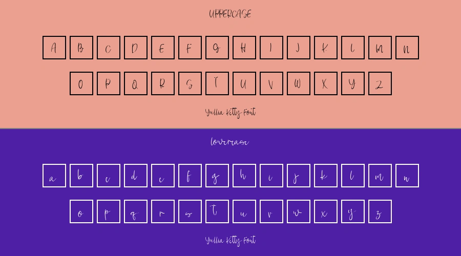 Yullia Ketty Font Preview