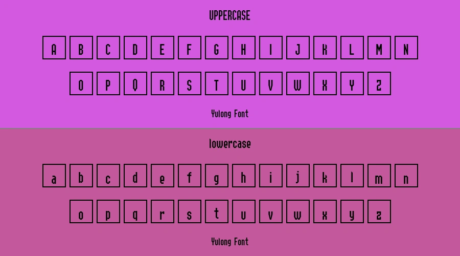Yulong Font Preview