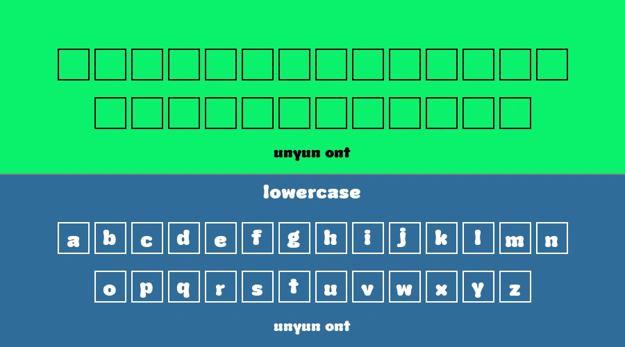 Yunyun Font Preview