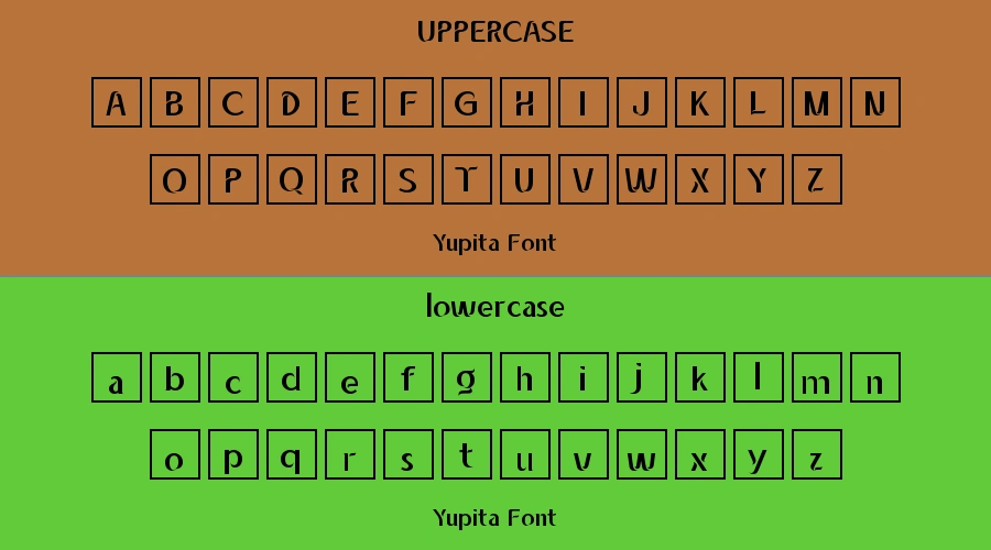 Yupita Font Preview