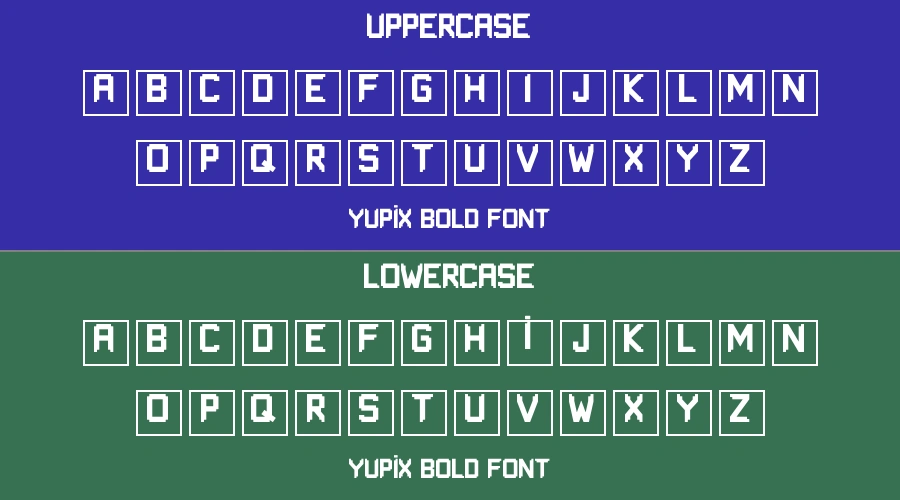 Yupix Bold Font Preview