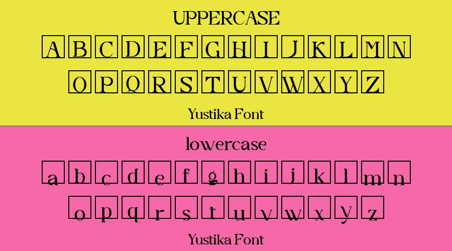 Yustika Font Preview