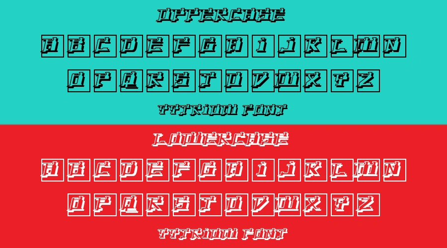 Yytrium Font Preview