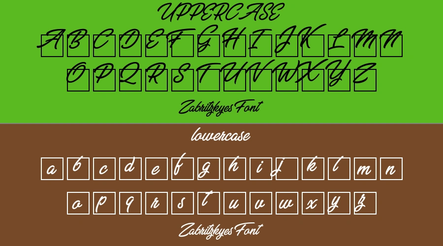 Zabritzkyes Font Preview