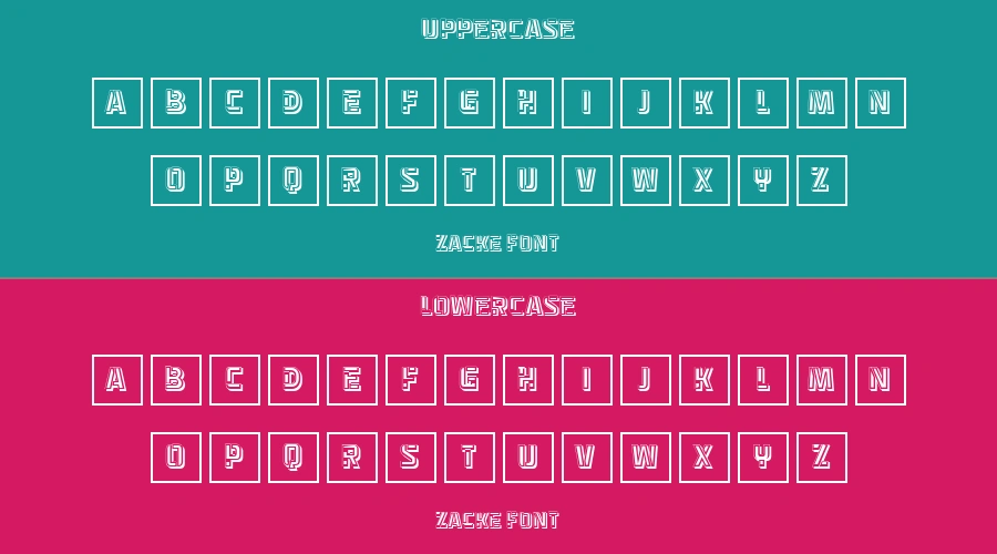 Zacke Font Preview