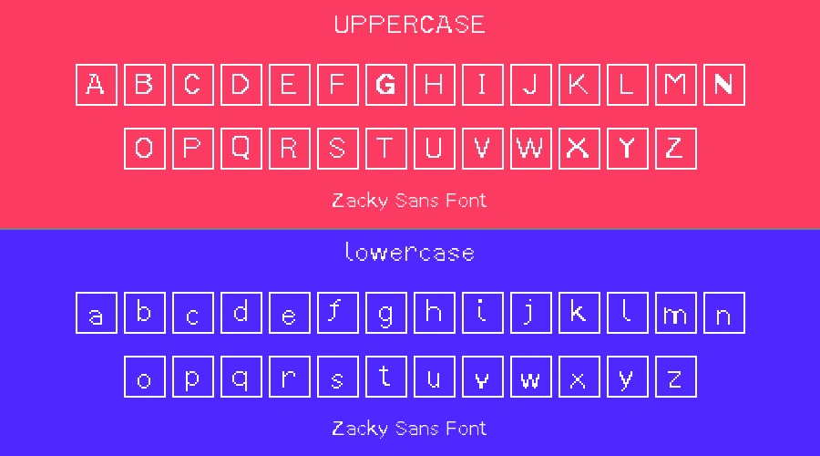 Zacky Sans Font Preview