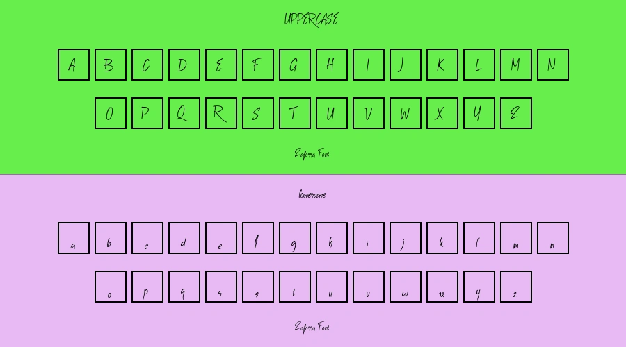Zaforra Font Preview