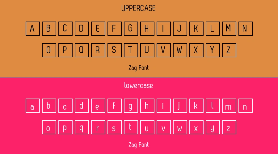 Zag Font Preview