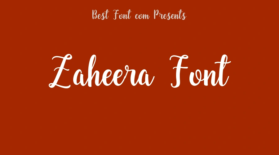 Zaheera Font